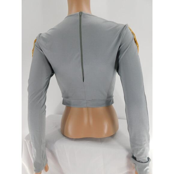 Dance Costume Top Kelle K7T6 Small Adult Silver Jazz Marching Band Baton - Picture 4 of 5